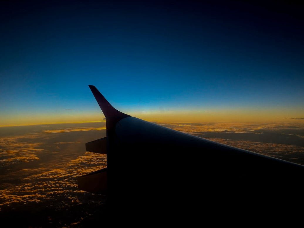 Airplane cabin seats prepared for travelers